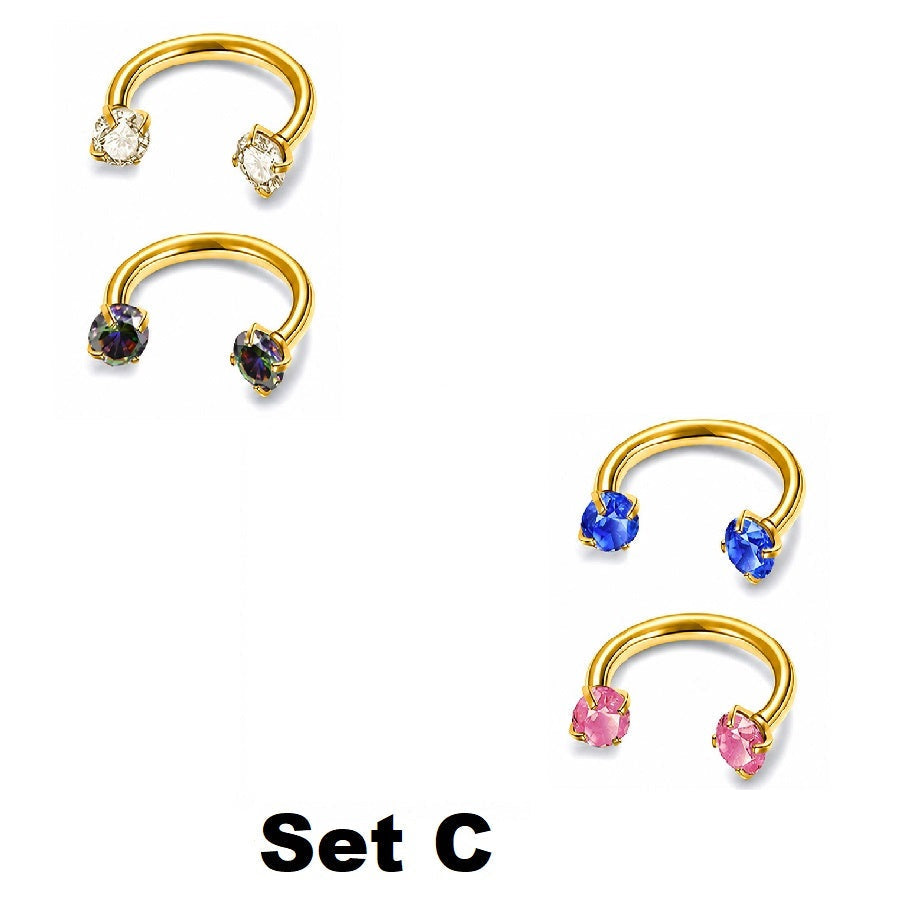 Nose Ring: Elegant Nose Jewelry and Earring Set for Daily Wear
