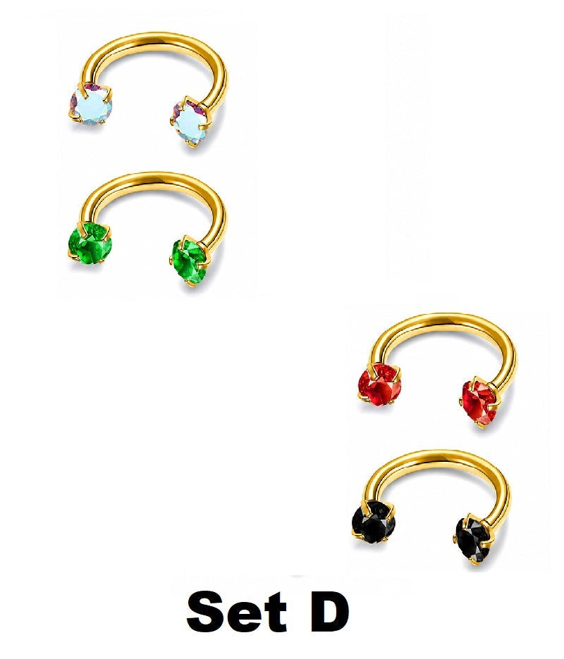 Nose Ring: Elegant Nose Jewelry and Earring Set for Daily Wear