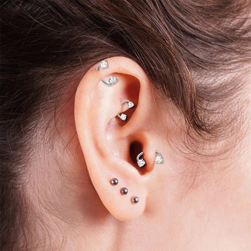 Nose Ring: Elegant Nose Jewelry and Earring Set for Daily Wear
