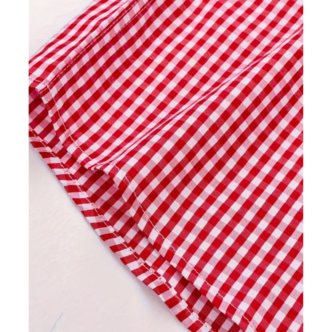 Oktoberfest Checkered Shirt - Long Sleeves with Button Closure