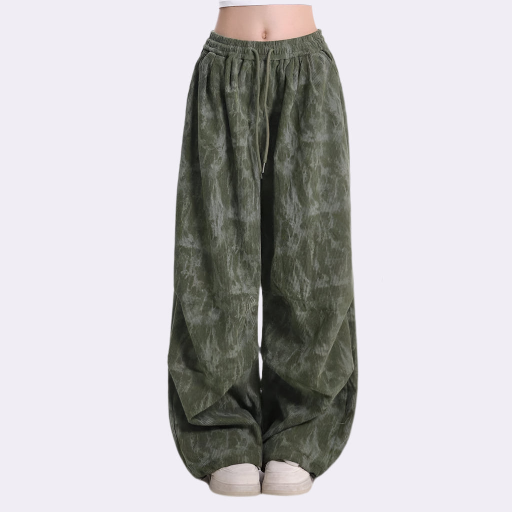 Image of Olive | Women's High-Waisted Balloon Leg Pants