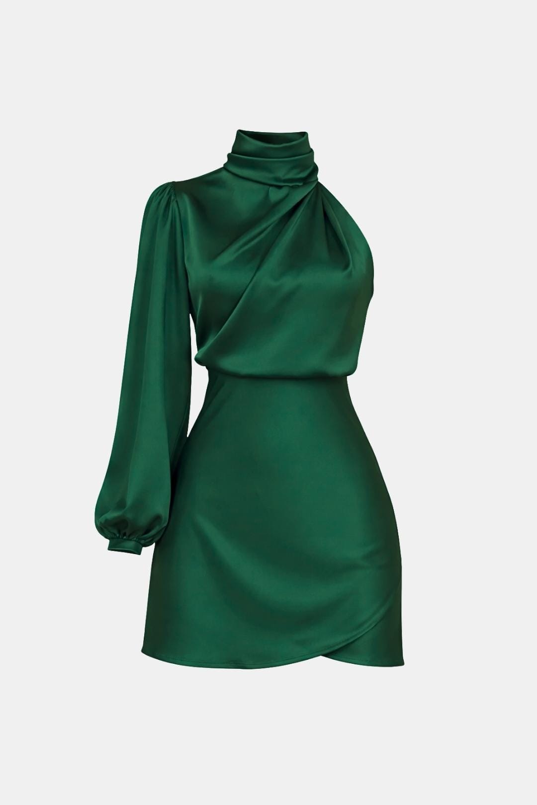 Image of Olive | Women's One Shoulder Mini Dress