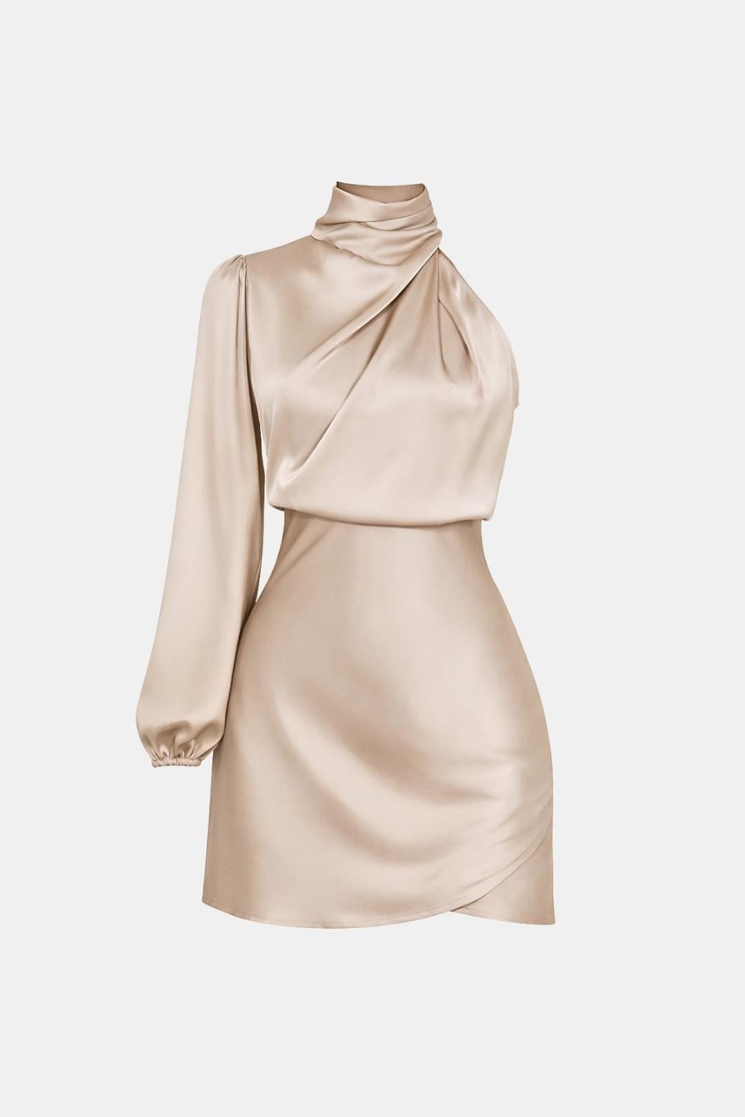 Image of Olive | Women's One Shoulder Mini Dress