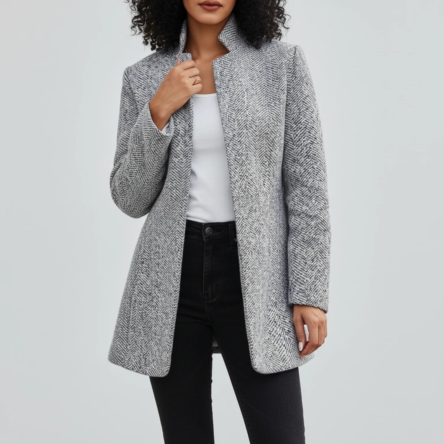 Open Front A-Line Jacket for Women