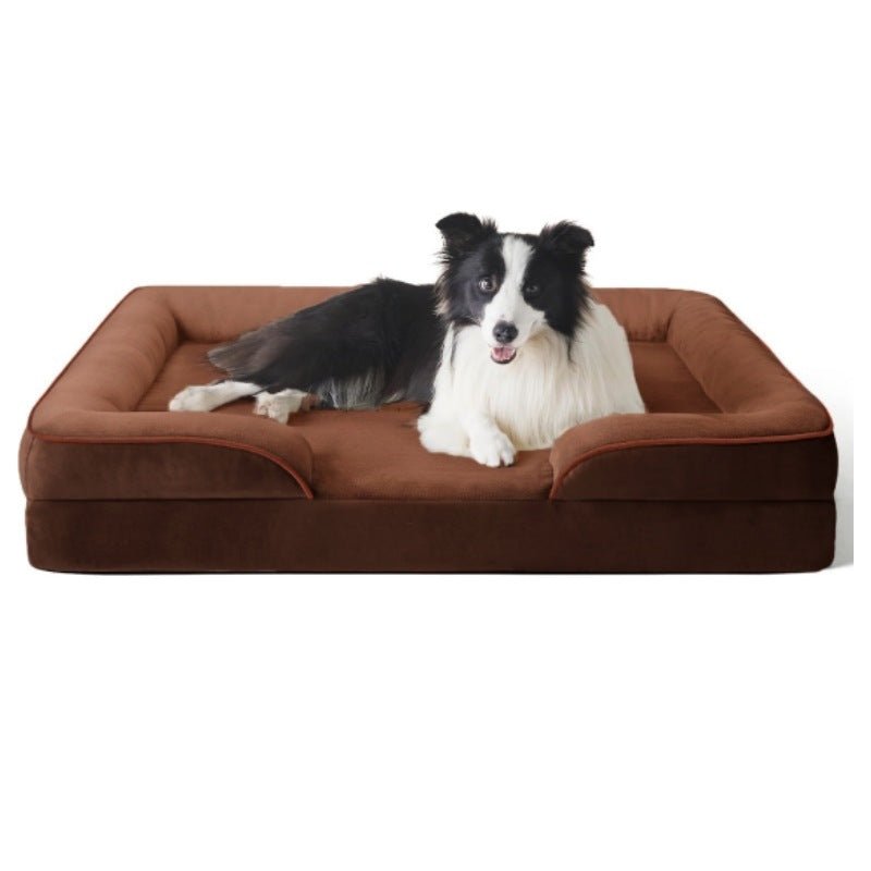 Orthopedic Dog Bed for Joint Relief with Removable Velvet Cover
