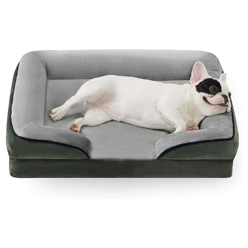Orthopedic Dog Bed for Joint Relief with Removable Velvet Cover