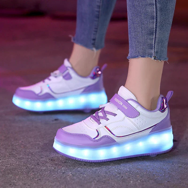 Orthopedic LED Roller Sneakers | Adjustable Wheels and Lighting