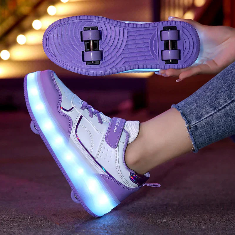 Orthopedic LED Roller Sneakers | Adjustable Wheels and Lighting