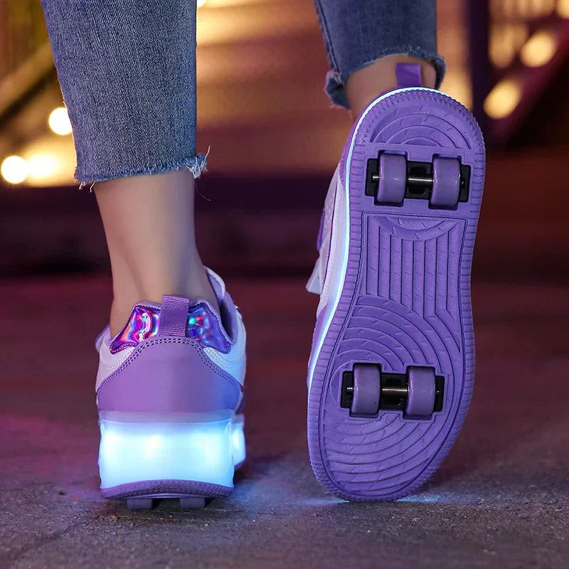 Orthopedic LED Roller Sneakers | Adjustable Wheels and Lighting