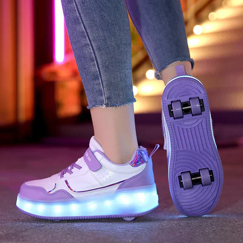 Orthopedic LED Roller Sneakers | Adjustable Wheels and Lighting