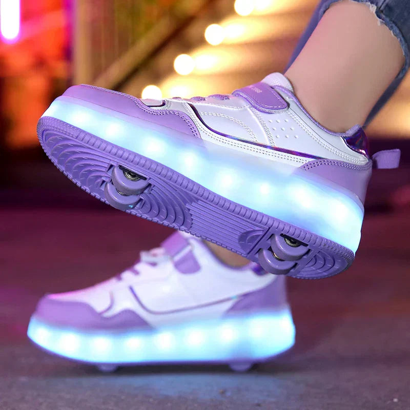 Orthopedic LED Roller Sneakers | Adjustable Wheels and Lighting