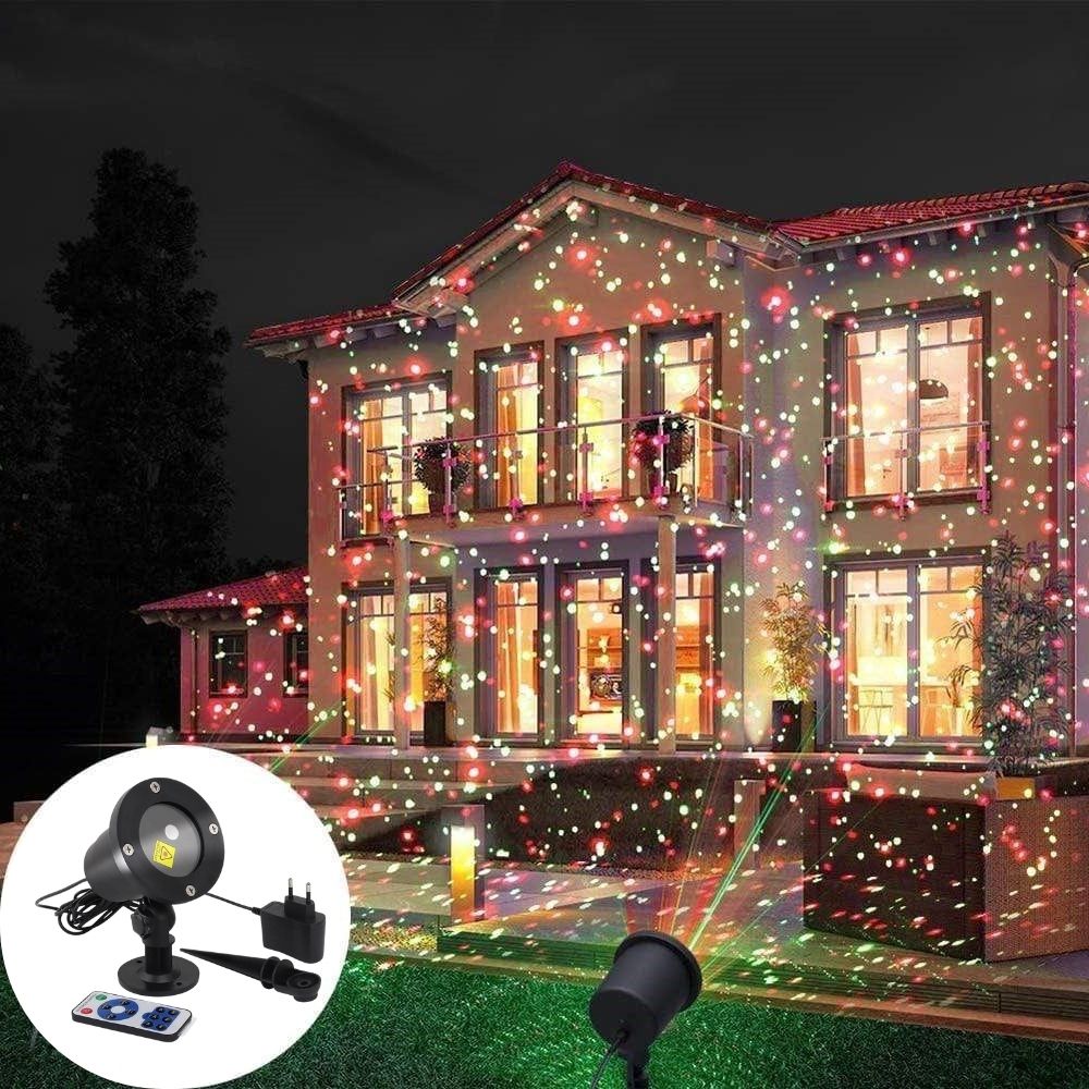 Outdoor Christmas Projector with Moving Patterns, Weather-Resistant, Coverage up to 280 m²