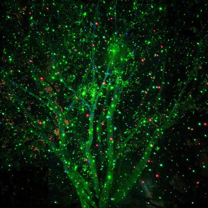 Outdoor Christmas Projector with Moving Patterns, Weather-Resistant, Coverage up to 280 m²