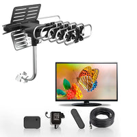 Outdoor HD TV Antenna with 360-Degree Motor