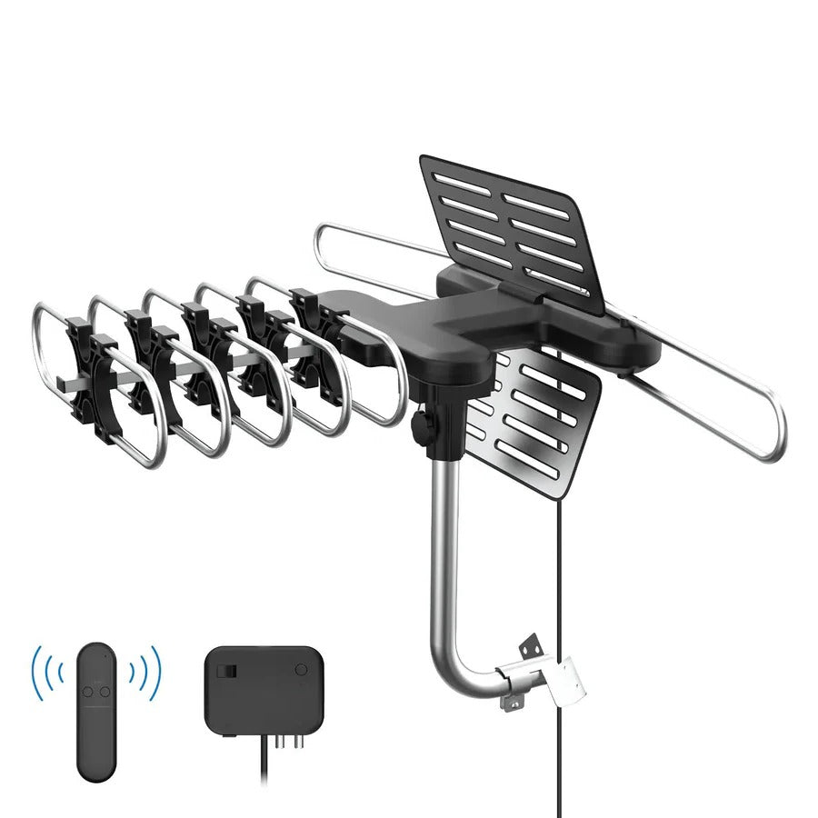 Outdoor HD TV Antenna with 360-Degree Motor