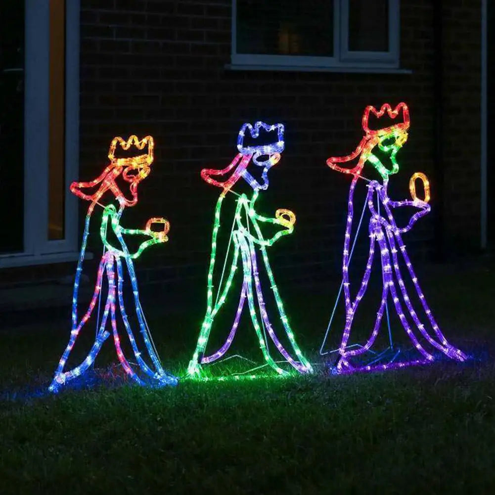 Outdoor Lighted Three Wise Men Motif