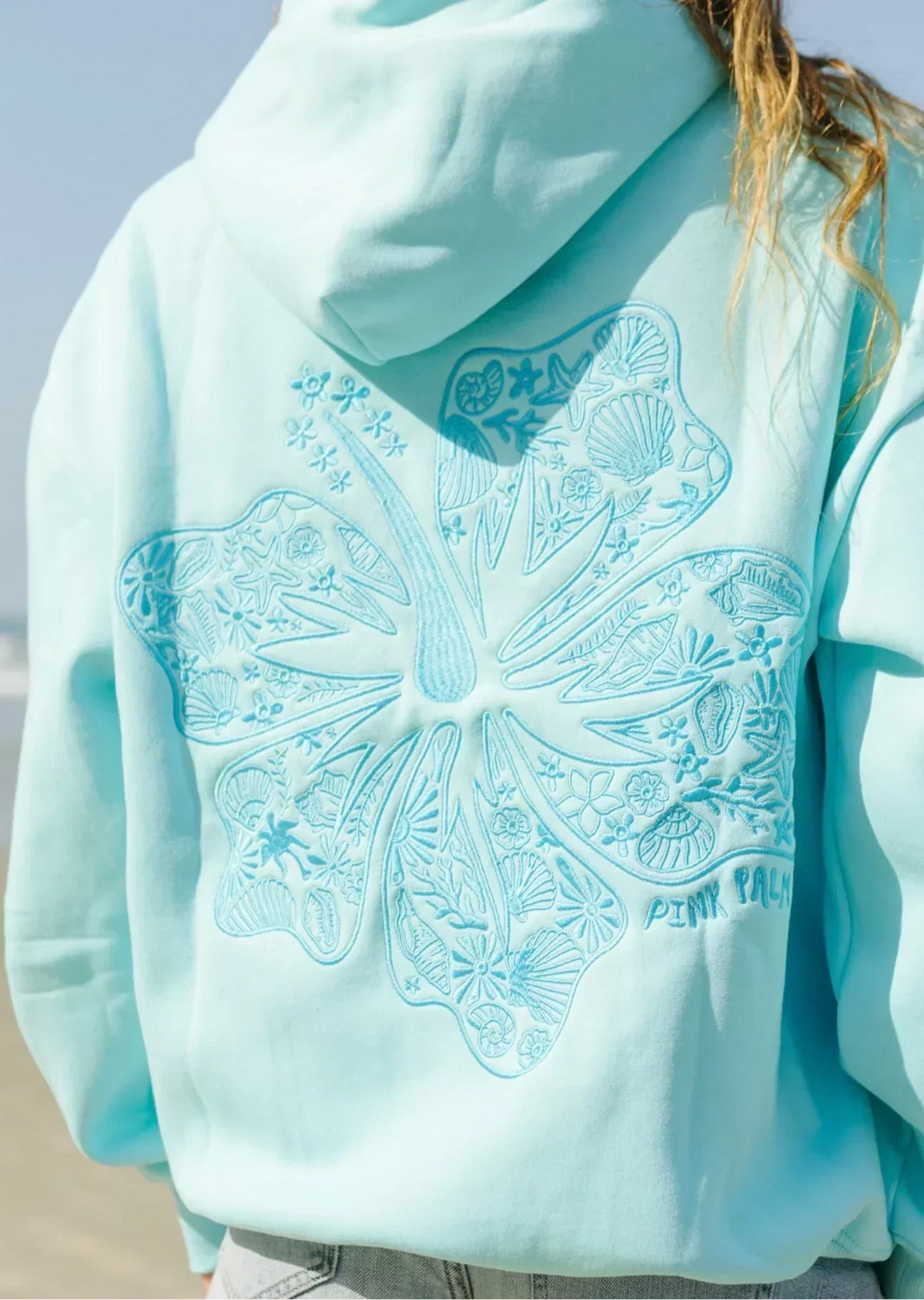Oversized Tropical Print Hoodie - Comfortable Streetwear