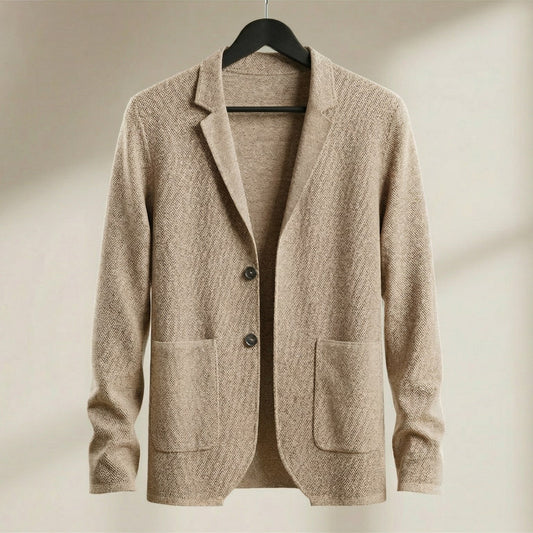 Image of Owen | Men's Knit Two-Button Blazer