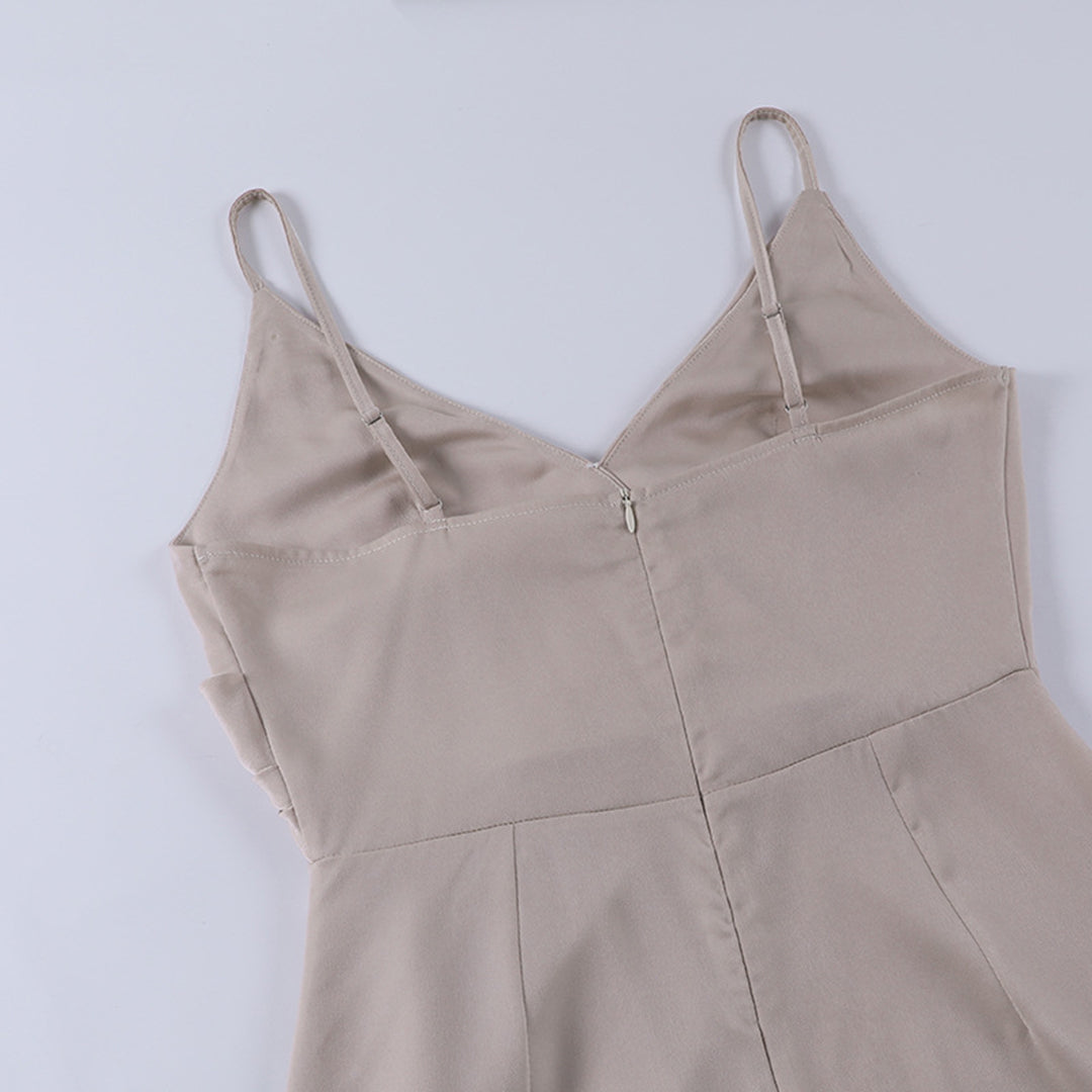Image of Paige | Women's V-Neck Midi Slip Dress