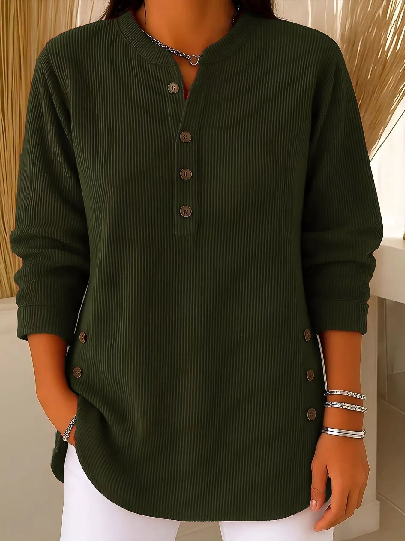 Image of Pam | Women's Long Sleeve Tunic Blouse