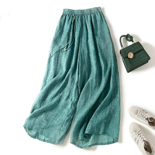 Image of Patricia | Women's High-Waisted Wide Leg Pants