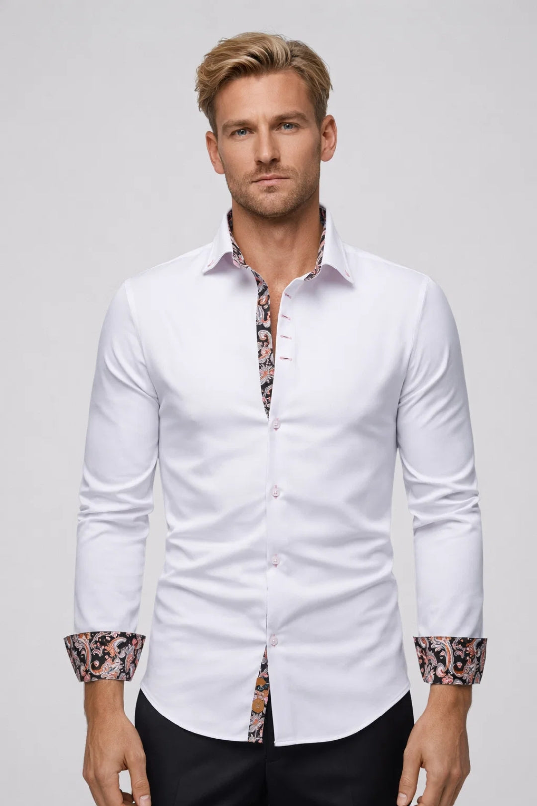 Image of Patrick | Men's Long Sleeve Button-Up Dress Shirt