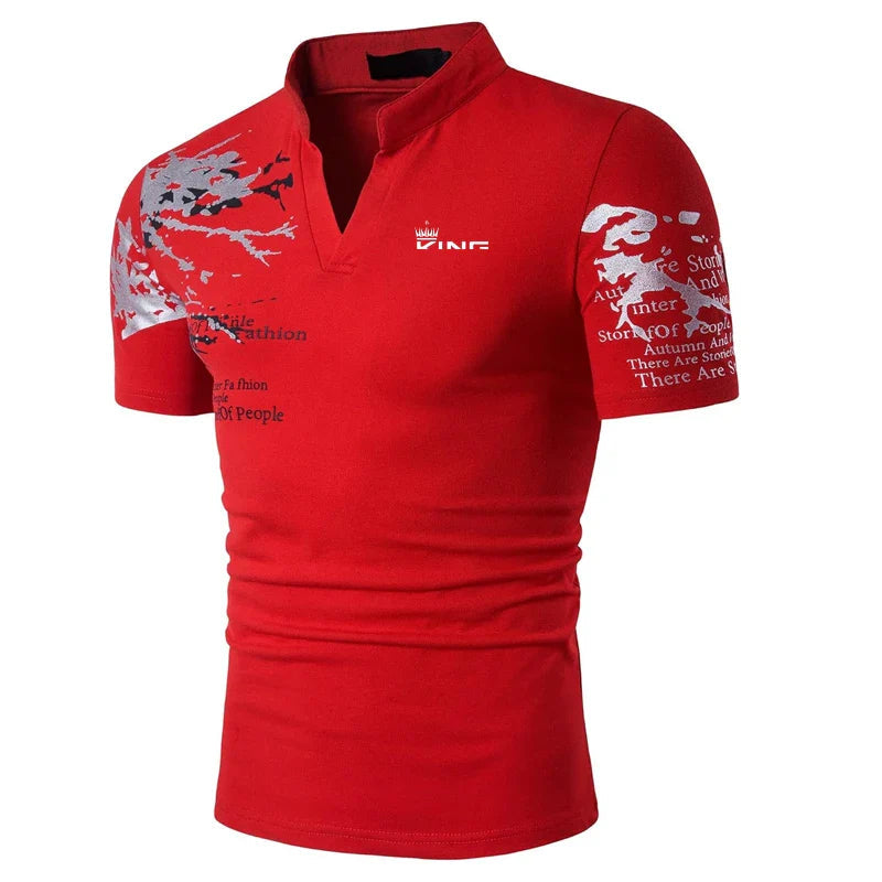 Image of Patrick | Men's V-Neck Polo Shirt