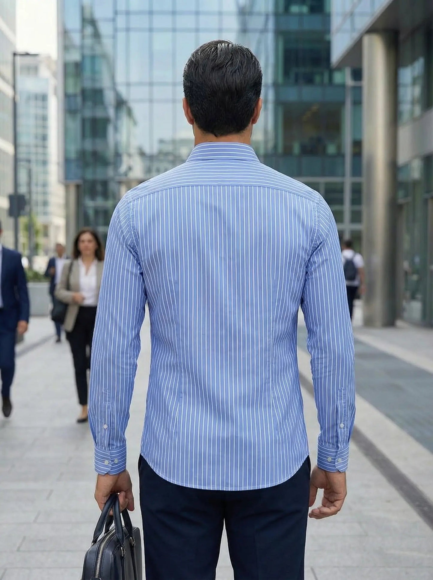 Image of Percy | Men's Striped Button-Down Shirt