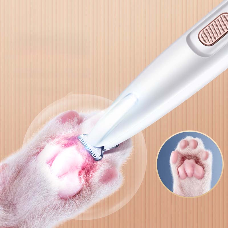 Pet Hair Trimmer | LED Light | Waterproof & Quiet