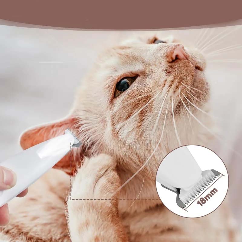Pet Hair Trimmer | LED Light | Waterproof & Quiet
