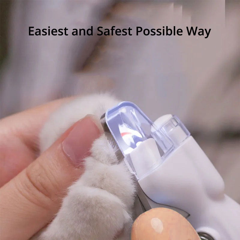 Pet Nail Clipper with LED Light & Protective Sensor