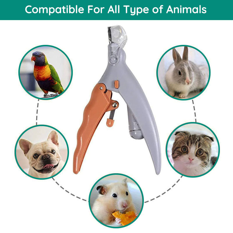 Pet Nail Clipper with LED Light & Protective Sensor