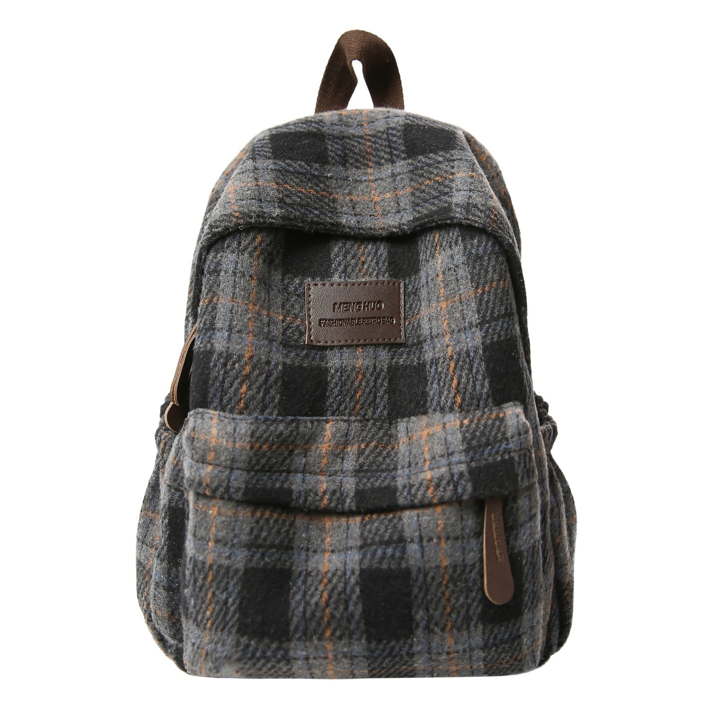 Plaid School Backpack