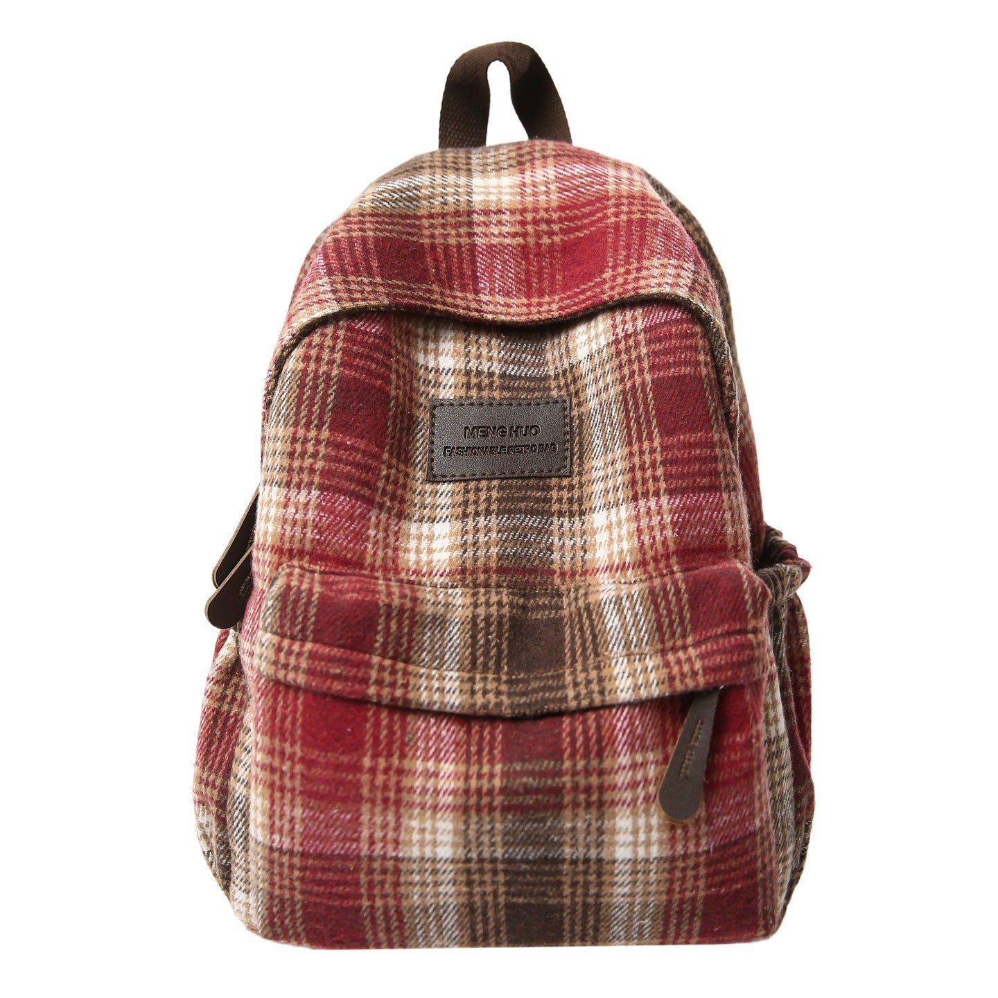 Plaid School Backpack