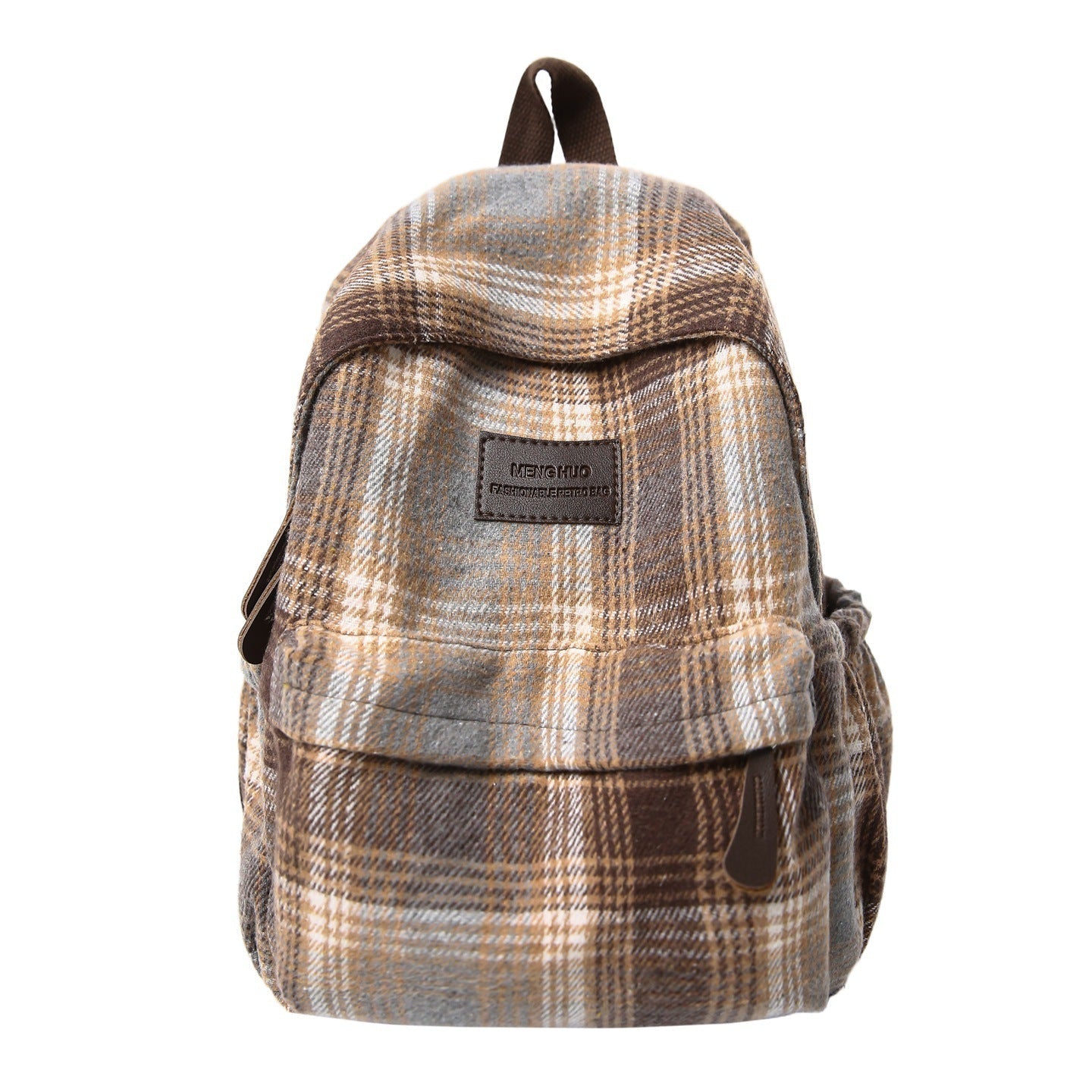 Plaid School Backpack