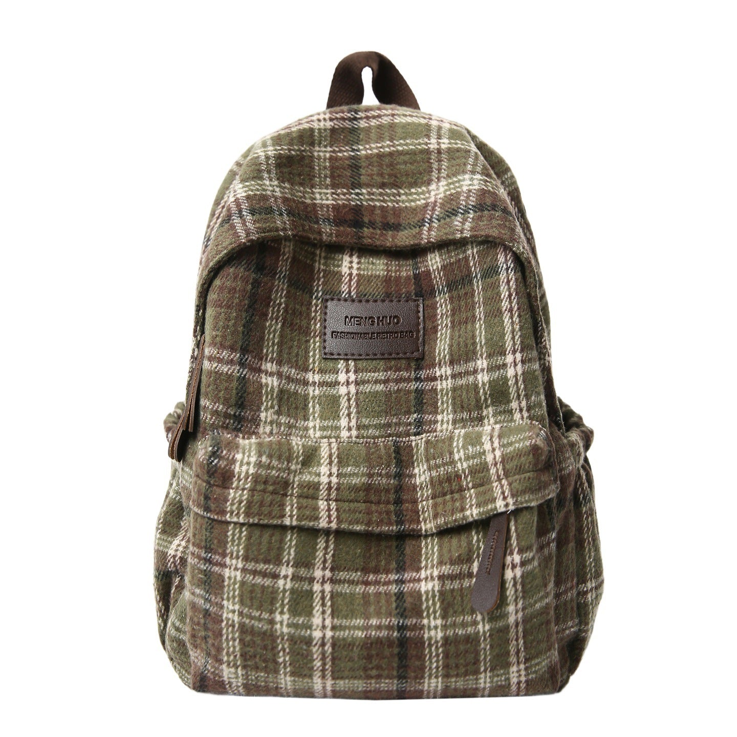 Plaid School Backpack