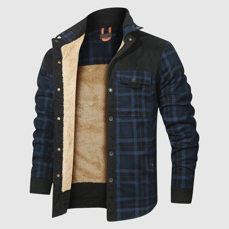 Plaid Sherpa Outdoor Jacket