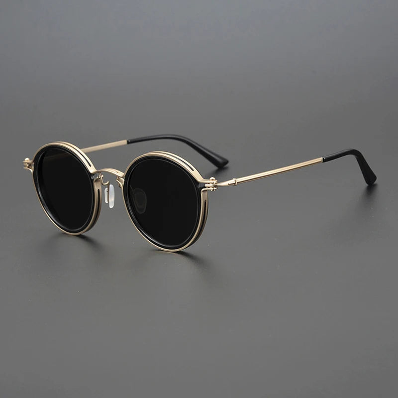 Polarized Sunglasses with UV 400 Protection and Shiny Metal Frame – Stylish Glasses for Outdoor Wear