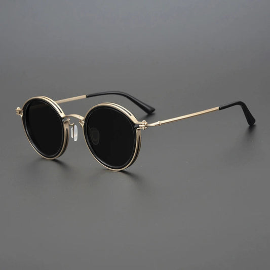 Polarized Sunglasses with UV 400 Protection and Shiny Metal Frame – Stylish Glasses for Outdoor Wear