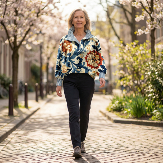 Image of Polly | Women's Floral Long Sleeve Blouse