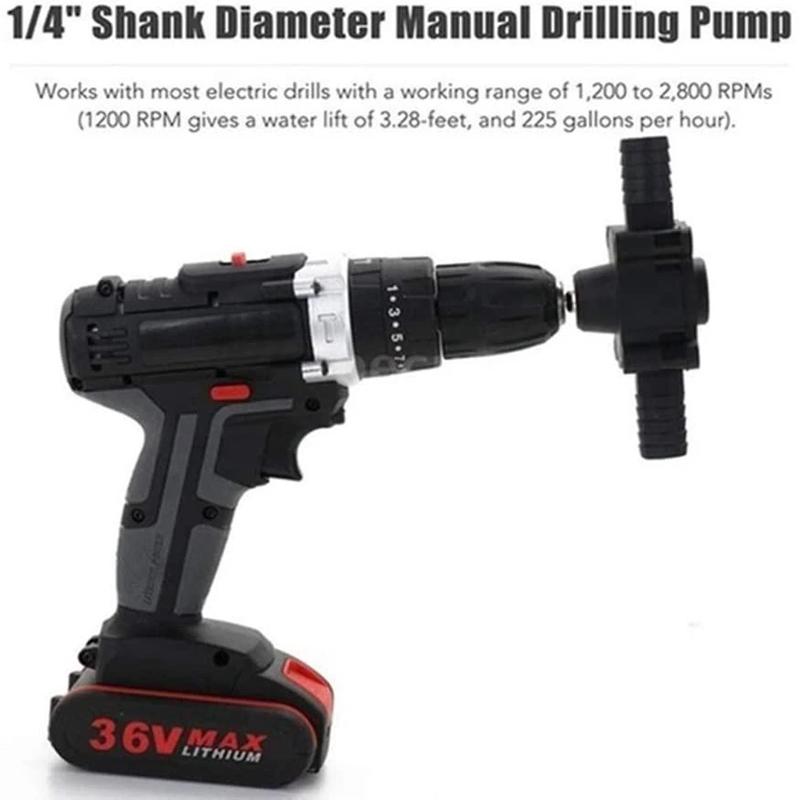 Portable Electric Drill Water Pump for Liquid Transfer