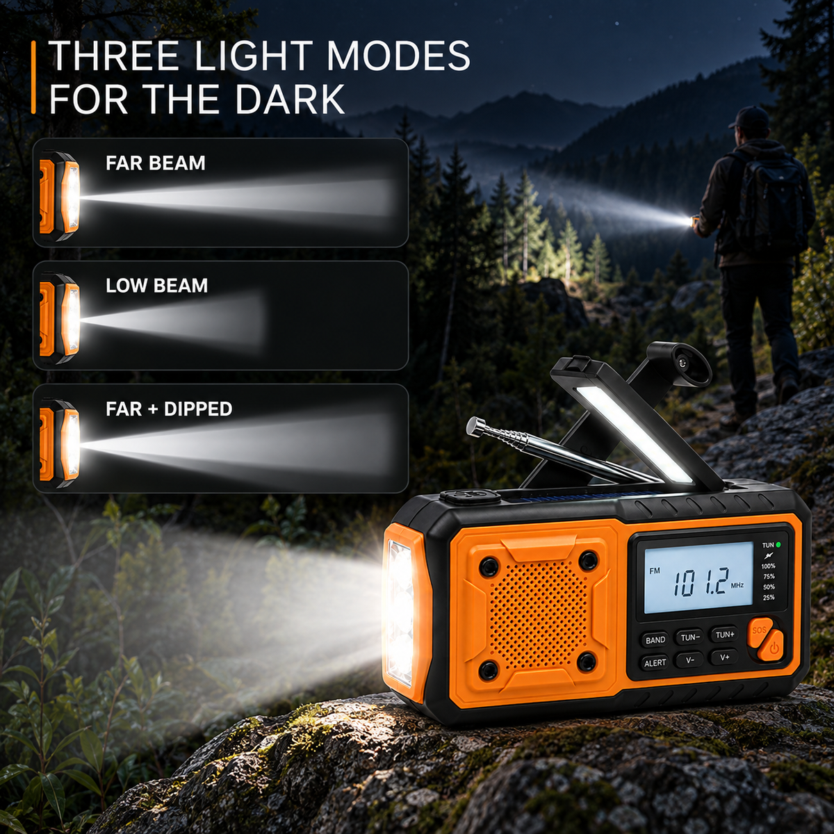 Portable Emergency Crank Radio