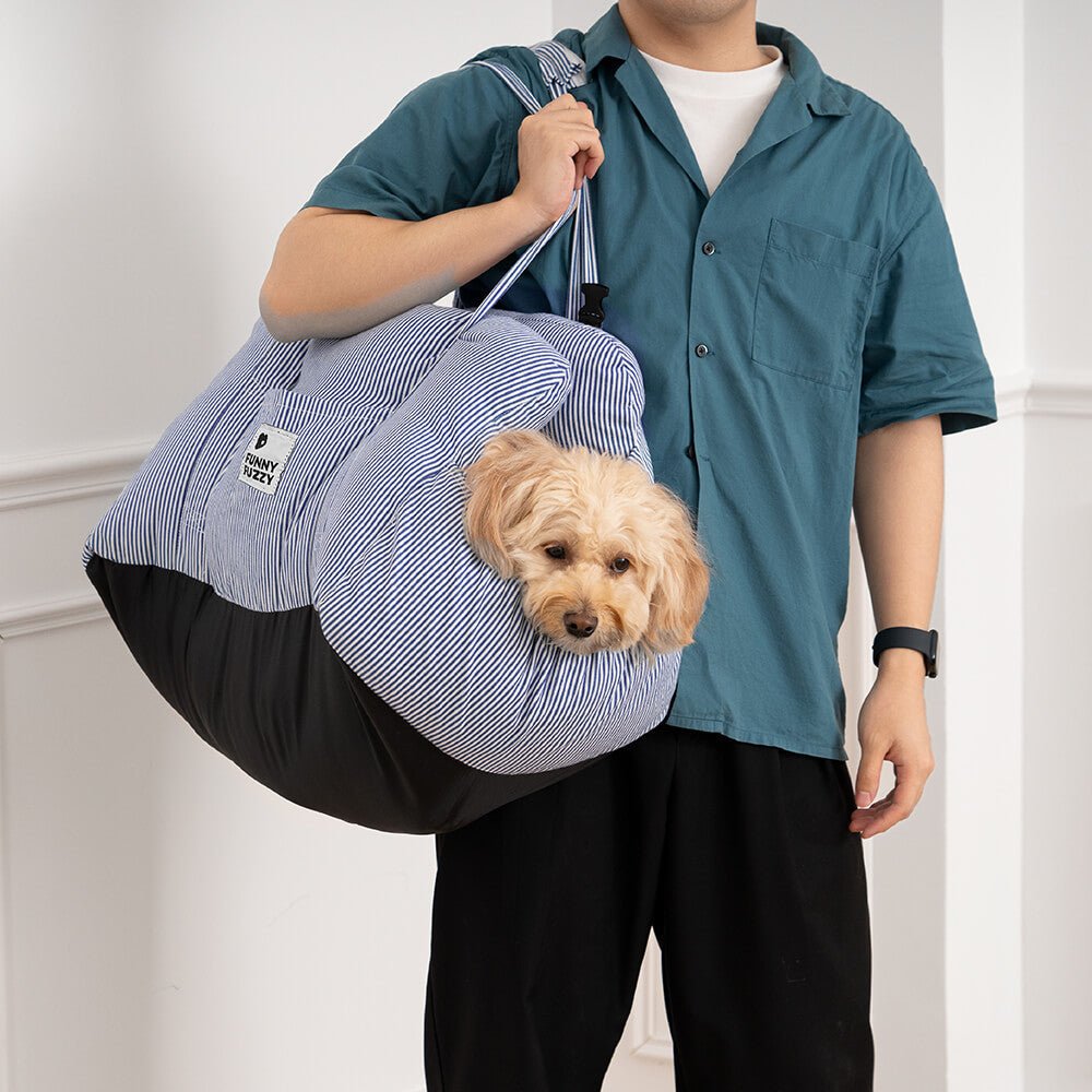 Portable Pet Booster Dog Car Seat Bed with Safety Harness