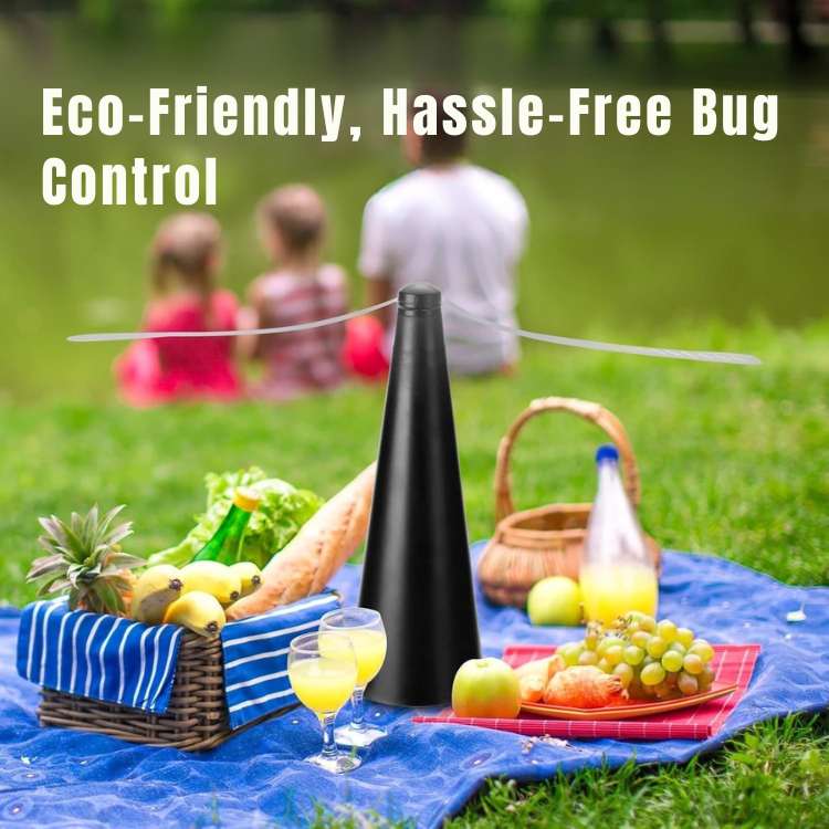 Portable Tabletop Fly Repellent Fan for Outdoor Dining