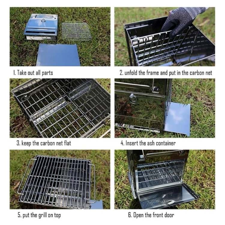 Portable Wood Burning Camping Stove for Outdoor Cooking