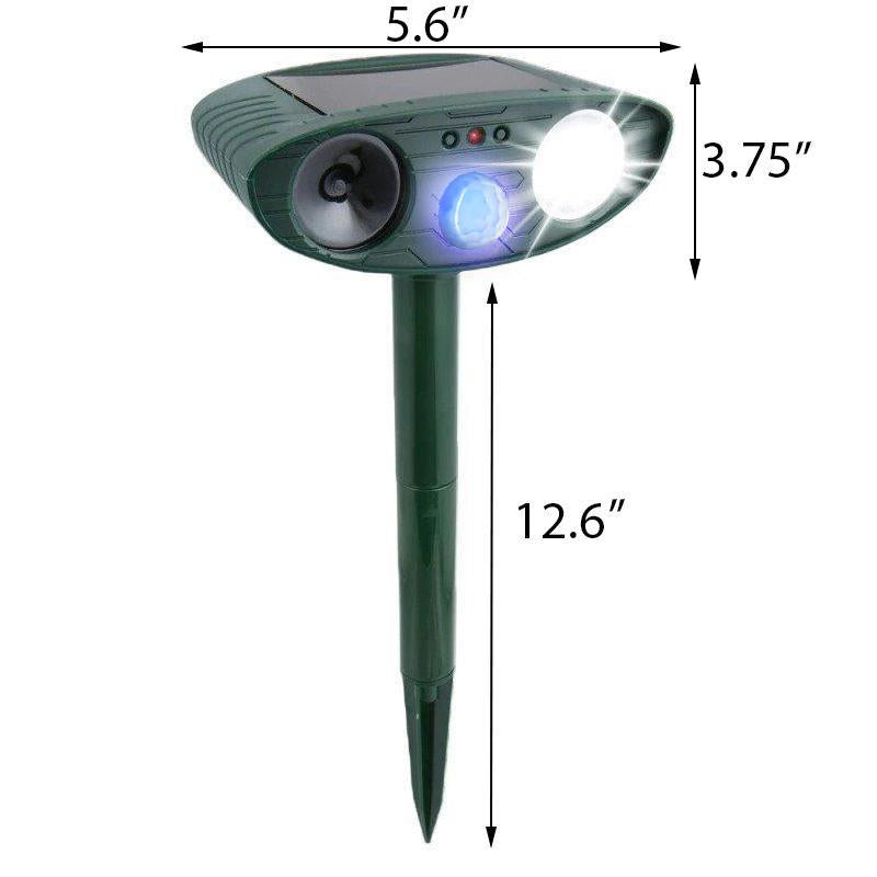 Powered Ultrasonic Rabbit Repeller with Flashing Light
