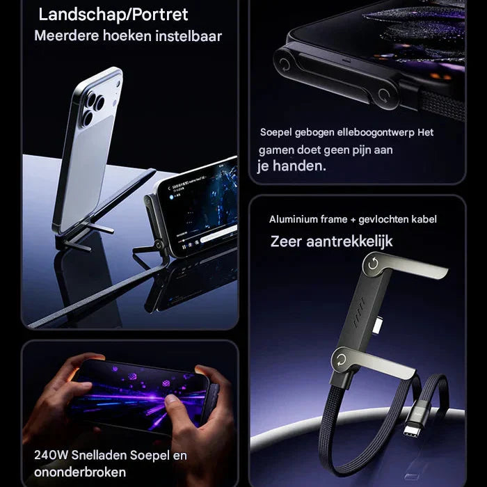 PowerStand™ | The strongest charging cable with an invisible stand