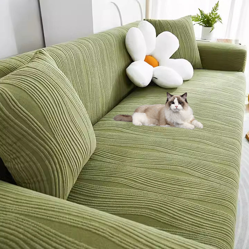 Premium Jacquard Sofa Cover - Anti-Scratch & Stretch