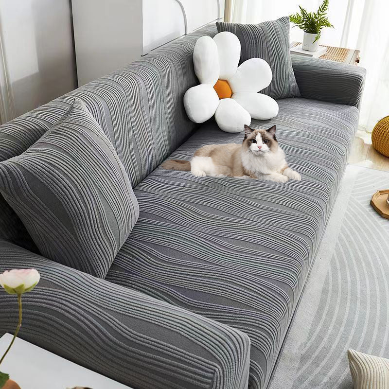 Premium Jacquard Sofa Cover - Anti-Scratch & Stretch