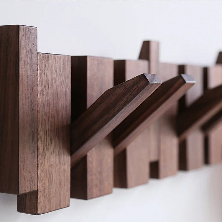 Primo Wooden Coat Rack | Unique Piano Key Design - Compact